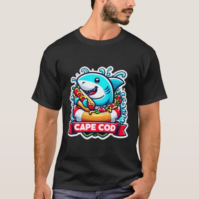 T-shirt Grand cod blanc de cap 2 (Devant)