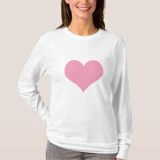 T-shirt Grand Coeur d'amour rose