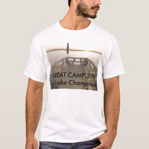 T-shirt Grand coucher du soleil de Champlain de lac