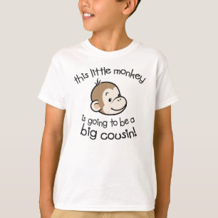 T-shirt Grand cousin à être - visage de singe