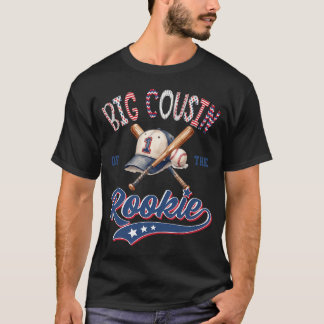 T-shirt Grand Cousin Recrue De L'année Garçon 1er Annivers
