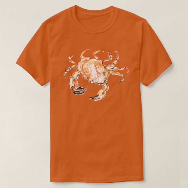 T-shirt Grand crabe orange 1 (Design devant)