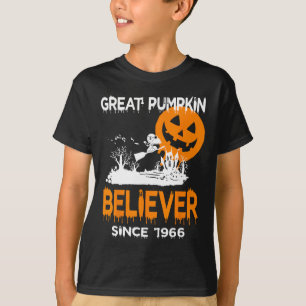 T-shirt Grand Croyant Citrouille Halloween Graphisme amusa
