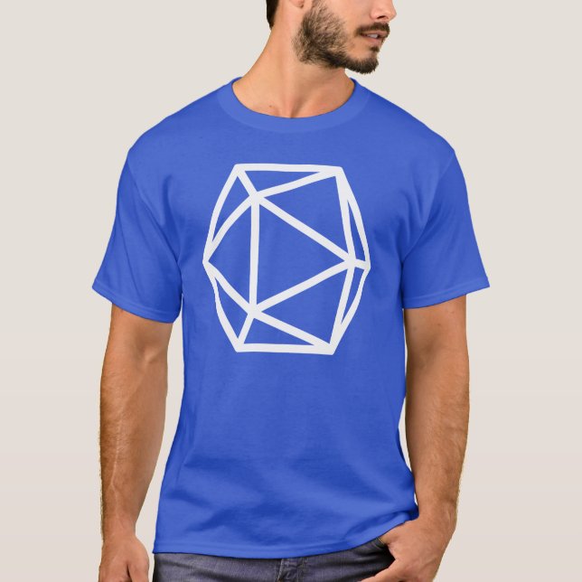 T-shirt Grand D20 Isocahedron (Devant)