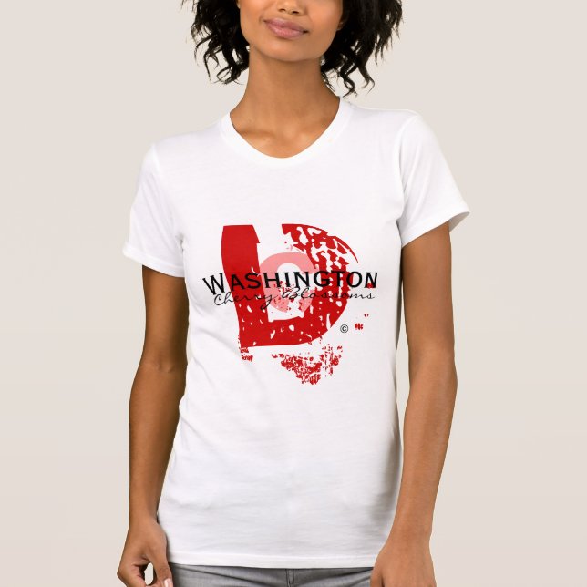 T-shirt Grand D (rouge) (Devant)