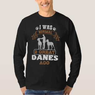 T-shirt Grand Dane Doux chien Mastiff allemand J'étais nor