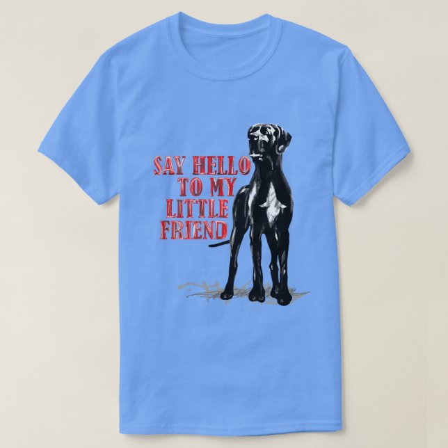 T-shirt Grand Danois amusant (Design devant)