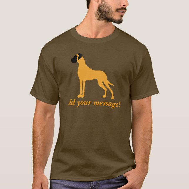 T-shirt Grand Danois Fauve (Devant)