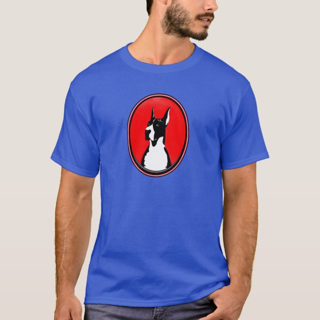 T-shirt Grand Danois Mantel rogné (Devant)