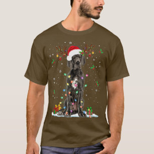T-shirt Grand Danse Noël Santa Hat Fairy Lights Pyjama
