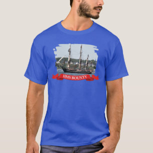 T-shirt grand de photo de bateau de générosité