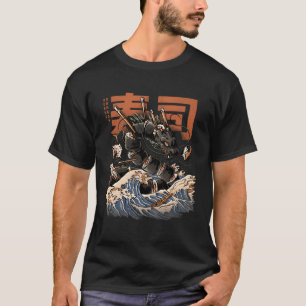 T-shirt Grand Dragon de Sushi Nourriture Japonaise Kawaii