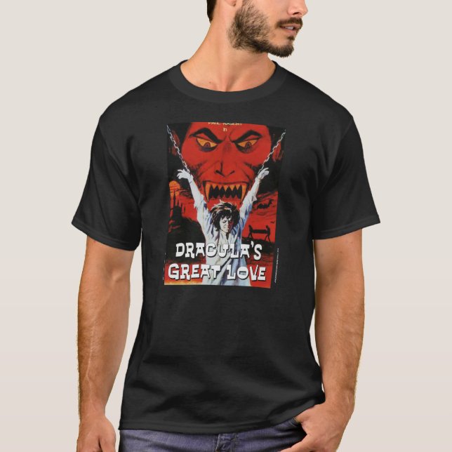 T-shirt grand du "amour de Dracula" de Naschy 1973 (Devant)