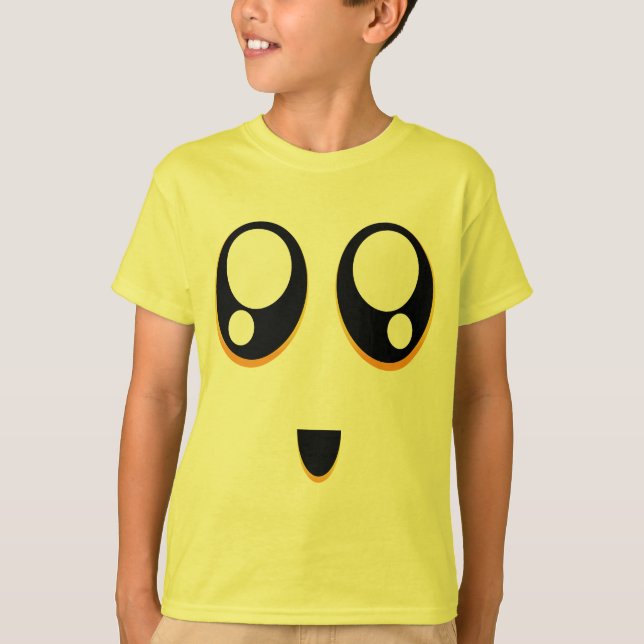 T-shirt Grand emoji mignon de yeux (Devant)