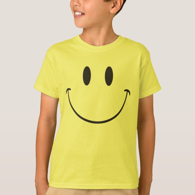 T-shirt Grand emoji superbe de sourire (Devant)