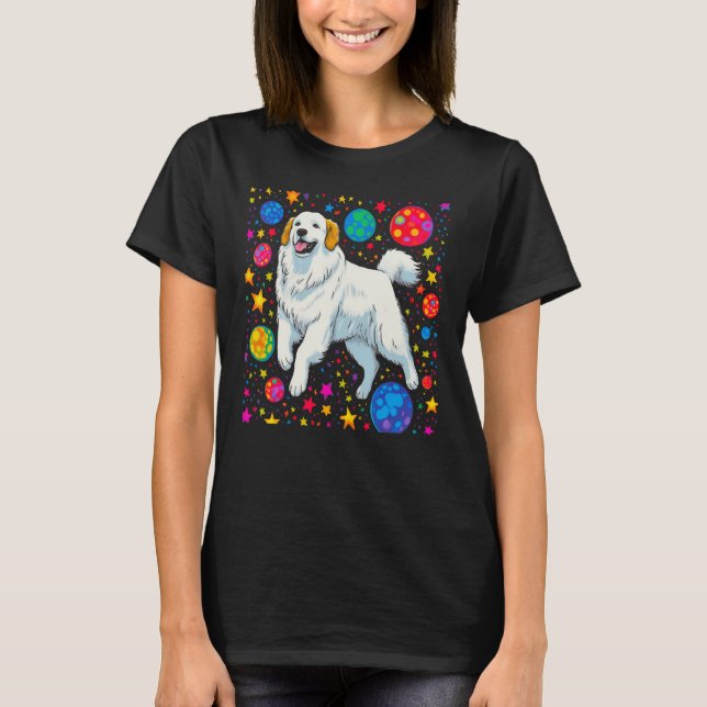 T-shirt Grand espace de chien des Pyrénées (Devant)