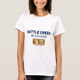 T-shirt Grand état de lac battle Creek Michigan