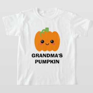 T-shirt Grand-fille Tshirt, grand-mère Citrouille Thanksgi