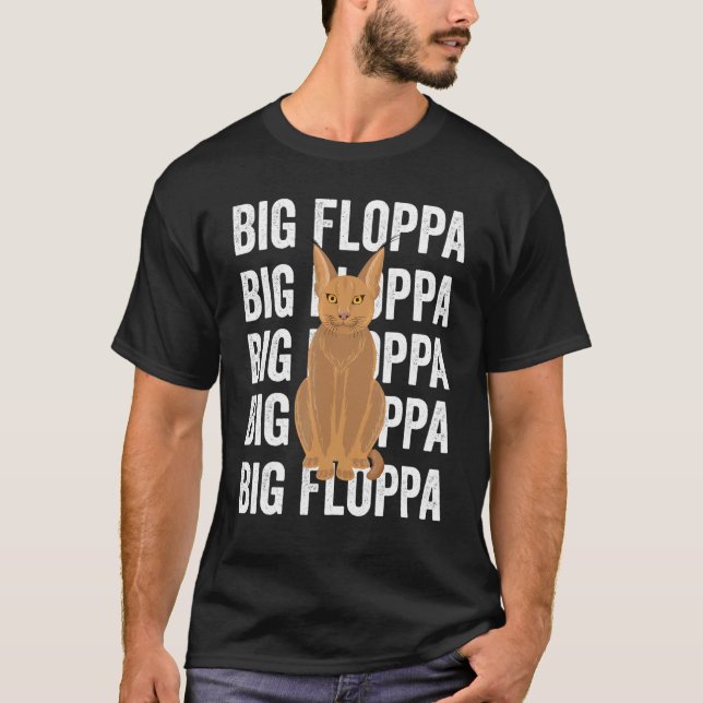T-shirt Grand Floppa Caracal Chat Mème_5 (Devant)