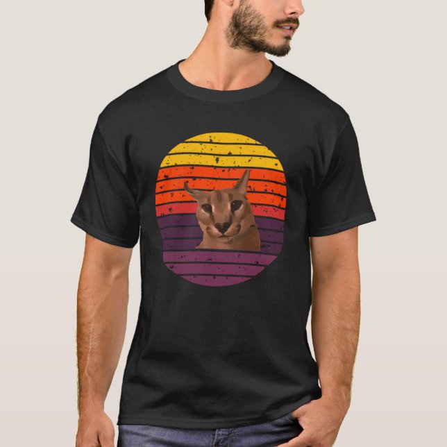 T-shirt Grand Floppa Mème Mignon alias Gregory oreilles  1 (Devant)