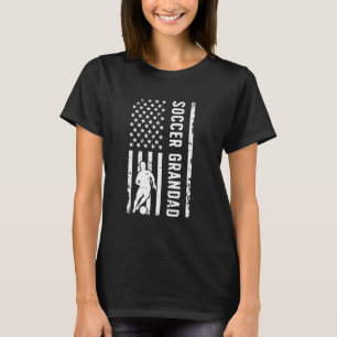 T-shirt Grand Footballeur Américain Grand Drapeau D'Un Jou