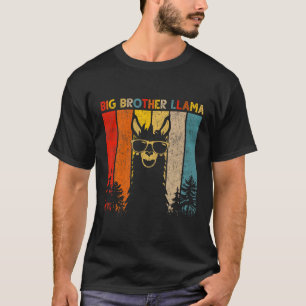 T-shirt Grand frère amoureux des lamas pour hommes femmes