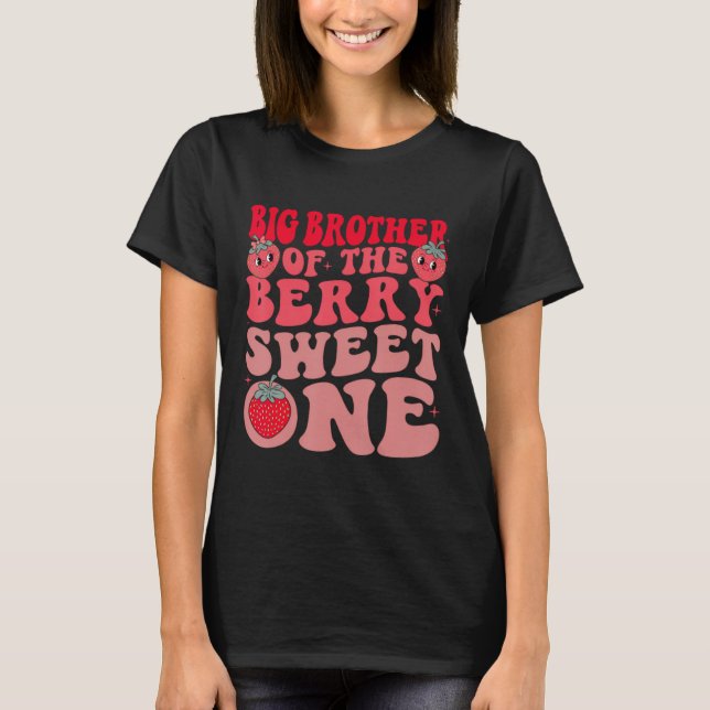 T-shirt Grand frère de la douce fraise (Devant)