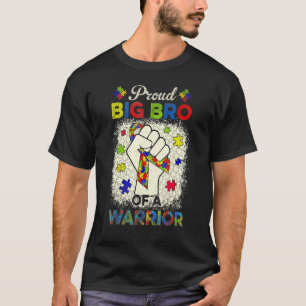 T-shirt Grand frère de l'autisme, soutien du guerrier de l