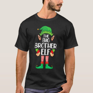 T-shirt Grand frère elfe correspondant au groupe familial 