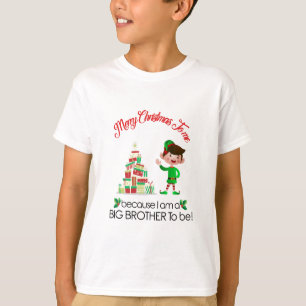 T-shirt Grand frère pour annoncer la grossesse de Noël