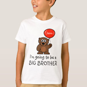 T-shirt grand frère pour frère   Ours en peluche