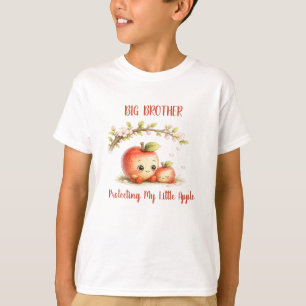T-shirt Grand frère protégeant ma petite pomme