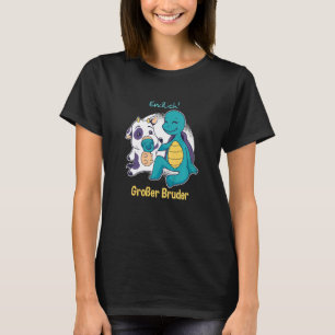 T-shirt Grand frère vache et tortue frère à naître pour en