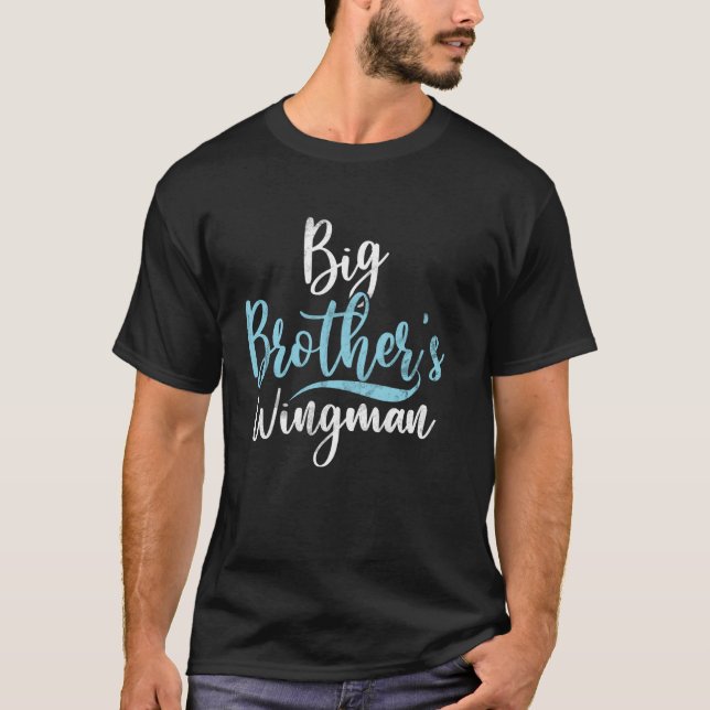 T-shirt Grand frère Wingman frère (Devant)