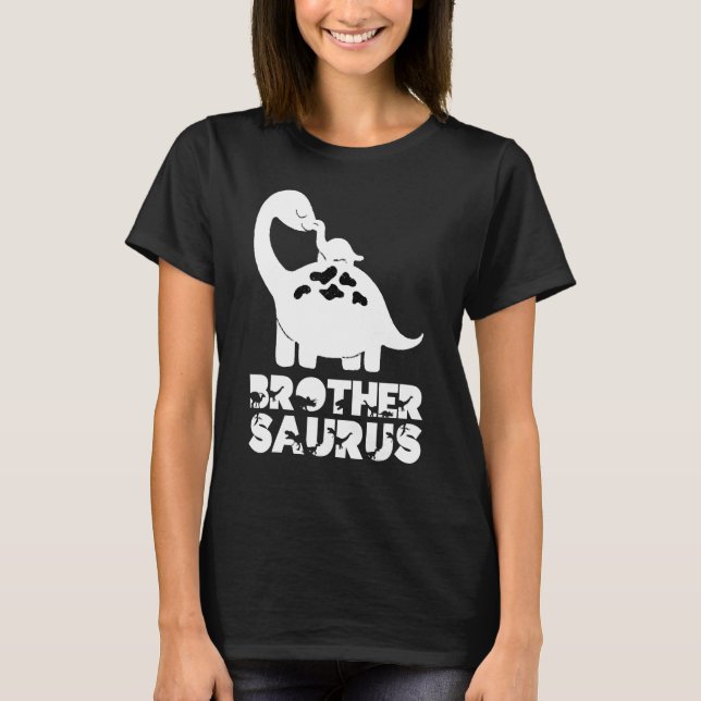 T-shirt Grand Frèresaurus Rex Petit Frère Saurus Frérot Di (Devant)