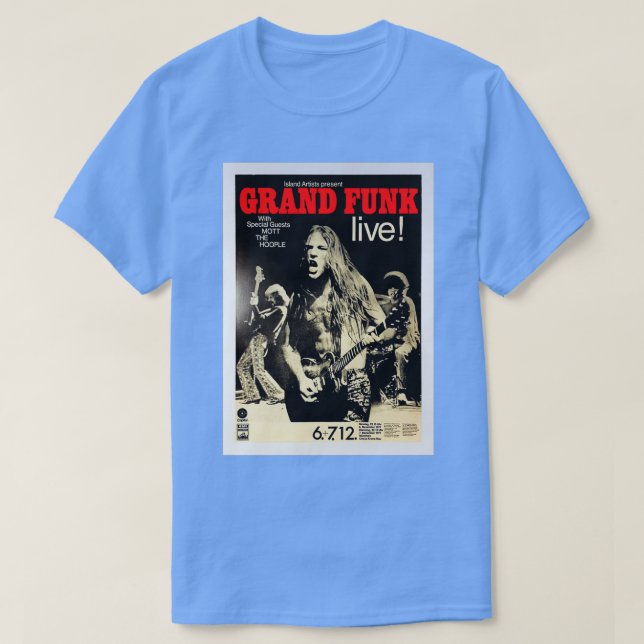 T-shirt Grand Funk Concert (Design devant)