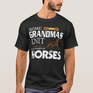 T-shirt Grand Grand-Mas Magnifique Marche Chevaux chemise