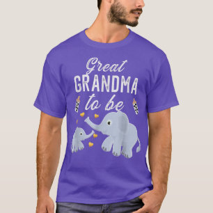 T-shirt Grand grand-mère pour être un Baby shower éléphant