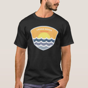 T-shirt Grand Haven Michigan MI Sunset Vacation