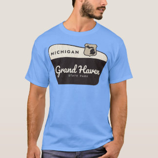 T-shirt Grand Haven State Park Michigan Affiche de bienven