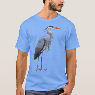 T-shirt Grand Héron bleu 1