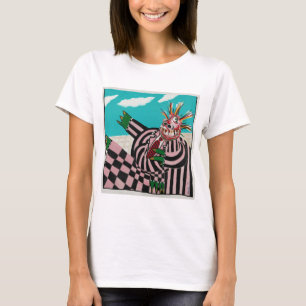 T-shirt Grand homme d'argent d'argent liquide