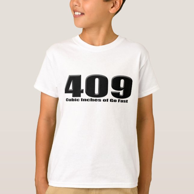 T-shirt grand impala chevy de bloc de 409 pouces cubes (Devant)