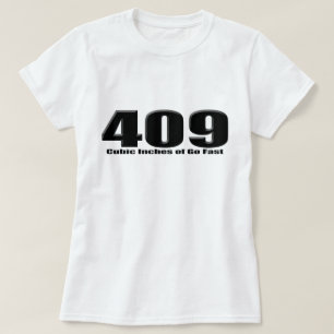 T-shirt grand impala chevy de bloc de 409 pouces cubes