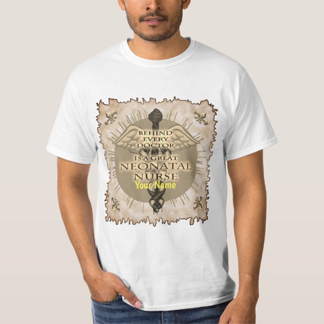 T-shirt Grand infirmière néonatale Caduceus infirmières su (Devant)