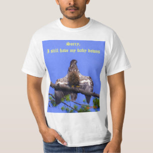 T-shirt Grand instantané drôle avec le bébé Eagle chau