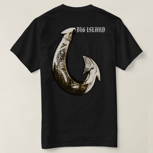 T-shirt Grand Island Tribal Hook (Design dos)