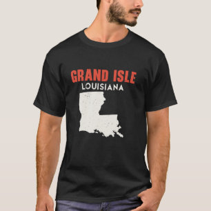 T-shirt Grand Isle Louisiana USA State America Travel Loui
