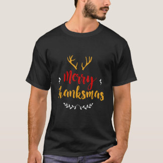 T-shirt Grand Joyeux Thanksmas Festive Thanksgiving Christ