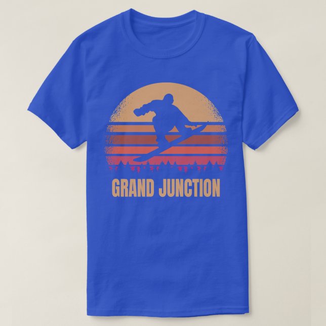 T-shirt Grand Junction Colorado Snowboard Extérieur Vinta (Design devant)